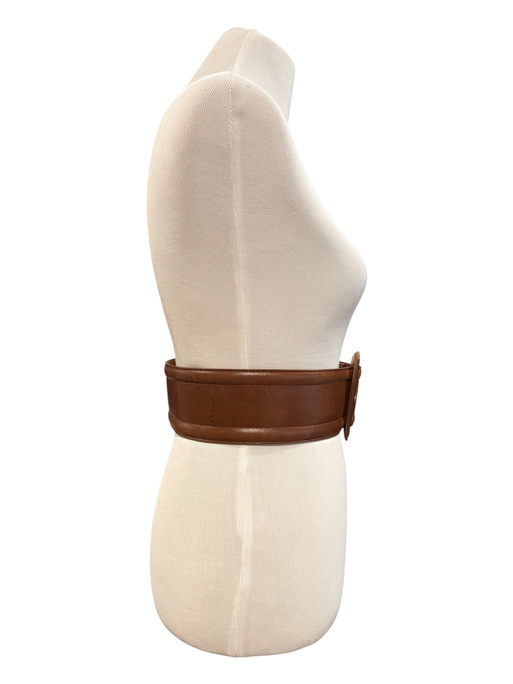 Michael Kors Luxury Leather Wide Brown Waist Belt Women’s Small Made in Italy - Picture 5 of 9
